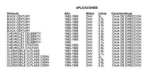 Buje Caja De Direccion Chevrolet Lumina Apv 1992-1995 3.8l Foto 2