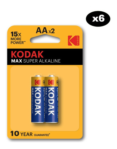 Pila Aa Super Alkaline Kodak Blister 2 Unid (7014)