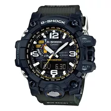 Reloj Casio G-shock Gwg-1000-1a3dr Color De La Correa Verde Militar Color Del Bisel Negro Color Del Fondo Gris