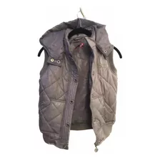 Chaleco Puffer Con Capucha Impermeable T14 (xs)