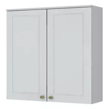 Armário Aéreo 2 Portas 80cm Americana - Móveis Henn Cor Branco Hp