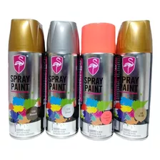 Spray Pintura Metalizada Bronce Dorada Plateada Fluorescente