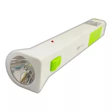 Linterna Led Y Luz De Emergencia Led Recargable Usb 2 En 1 Color Blanco