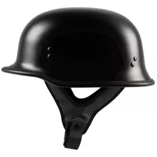 Highway 21 Motorcycle 9mm Half Helmet (german Style) (black.