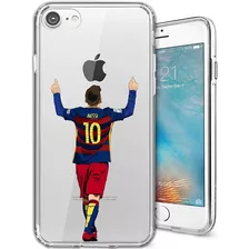 Eterins Funda iPhone 7 4,7 Tpu Transparente - Leo Messi