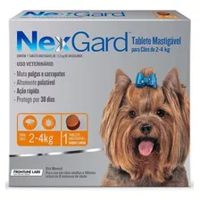 Nexgard Cães 2 A 4 Kg 1 Comp - Antipulgas E Carrapatos