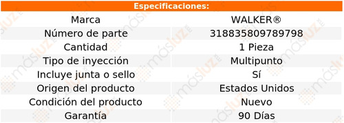 (1) Inyector De Combustible Sebring V6 3.5l 2007/2010 Walker Foto 5