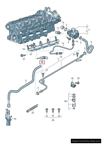 Inyector Gasolina Audi A3 A4 A5 Tt 1.8 Tfsi 2006-2012 Foto 2