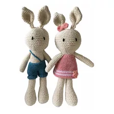 Amigurumis Crochet Conejita Con Moño Para Bebes Y Niños
