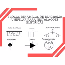 Bloco Dinâmico Auto - Cad Instalações Elétricas - Unifilar