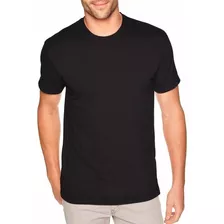 Camiseta Masculina Básica Algodão Premium Gola Redonda