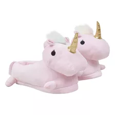 Pantufla Niña Unicornio I Rosado Corona