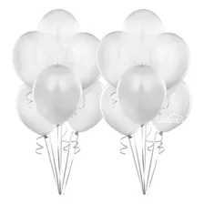 Globos Blancos Perlados X 25 U - Lollipop