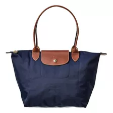 Bolso De Mano Longchamp Le Pliage M, Azul Marino