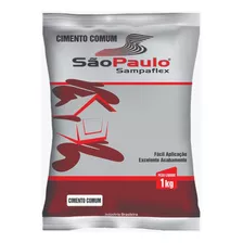 Cimento Cinza Comum Para Reparo E Acabamento 1kg Sampaflex