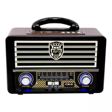 Radio Vintage Am Fm Usb Sd Y Bluetooth Recargable (mk113) -