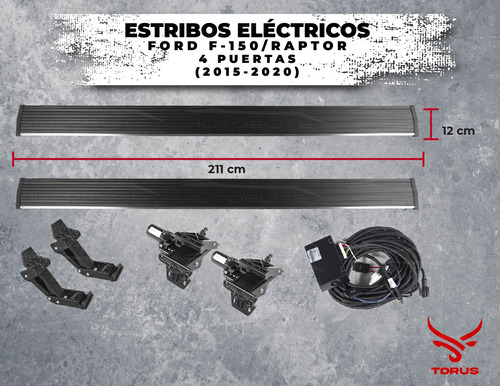 Estribos Elctrico Ford F150 Doble Cabina Raptor 2015-2017 Foto 3