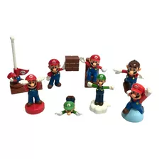 8 Brinquedos Bonecos Coleção Super Mario Bros Mc Donald's 