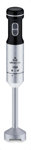 Mixer Ultracomb Lm-2555 Minipimer Vaso 800ml + Bowl Picador Color Negro