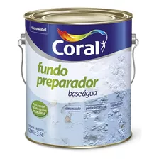 Fundo Preparador Para Parede Base Água 3,6lt - Coral