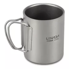 Lixada Taza De Titanio Para Camping, 7.4 Fl Oz / 15.2 Fl Oz,