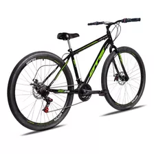 Mountain Bike Gts Feel Iron Aro 29 17 21v Freios De Disco Mecânico Cor Preto/verde