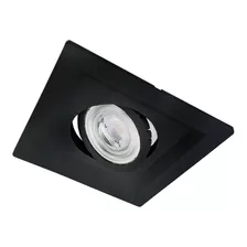 Spot Embutido Gesso Quadrado 14x14cm Recuado Par20 E27 M1192 Cor Preto 110v/220v