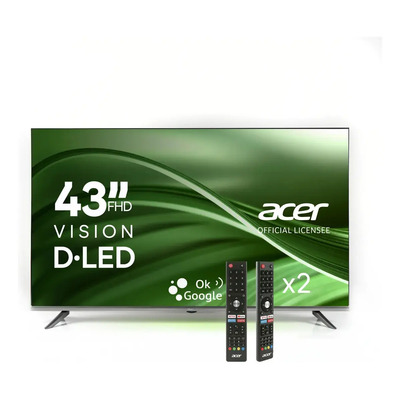 Smart Tv Pantalla Acer 43 Pulgadas Dled Fhd Android Tv Con Ok Google, Dolby A...