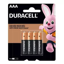 Duracell Pilha Alcalina Aaa 4 Unidades