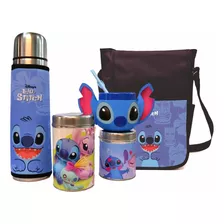 Set Mate Stitch 3d + Bolso + Termo + Azucarero + Yerbero