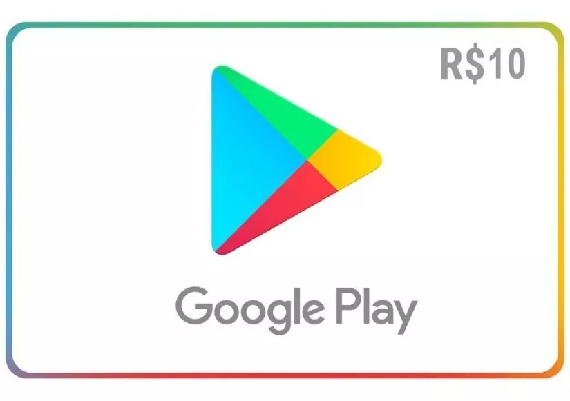 Cartão Google Play R$10 Reais Br Store Gift Card Android
