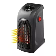 Mini Calefactor Eléctrico De Ambiente 400 Watts Hasta 32°c Color Negro