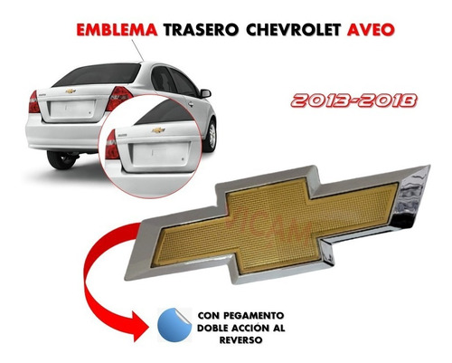 Emblema Para Cajuela Compatible Con Chevrolet Aveo 2013-2018 Foto 2