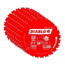  Disco De Sierra Circular Diablo 7-1/4'' 24 Dientes X10 Unds