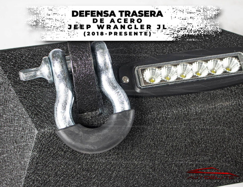 Defensa Bumper Trasera Acero Led Jeep Jl 2021 2022 2023 2024 Foto 5