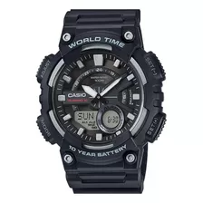 Reloj Para Hombre Casio Classic Aeq-110w-1avdf Negro