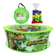 Kit Piscina De Bolinha Dinossauro Com 50 Bolinhas - Dm Toys