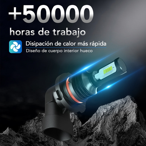 1 Par - 9006 Focos Bombilla Led Antiniebla Para Hyundai Kia Foto 7