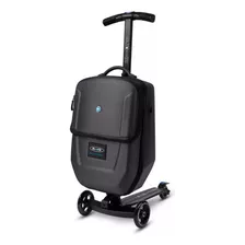 Scooter Micro Luggage Con Maleta En Ruedas Portatil Color Negro Micro Scooter Young