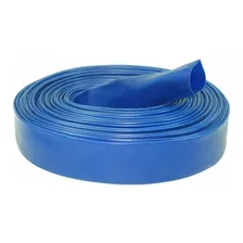 Manga De Desagote Plana Pvc Azul 1 1/2 X 50mts