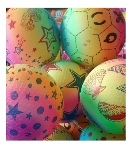 12 Balones Pelotas Plásticas Inflables Playeras Piscinas