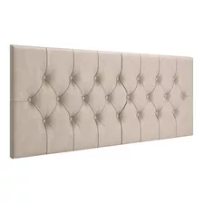 Cabeceira Para Quarto Cama Box Casal Capitonê Botão 1,40x56