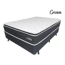 Colchão Casal Pillow Top Sono Conforto Mola Ensacada Crown