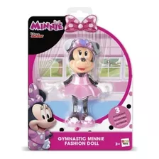 Boneca Minnie Bailarina Rosa Com 3 Acessórios Multikids 14cm