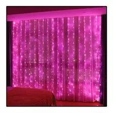 Cortina De Luz 3x2 Excelente Decorações Rosa 110v/220v Bivot