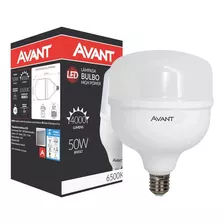 Kit 5 Peças Lampada Bulbo Led 50w Alta Potência Luz Branca