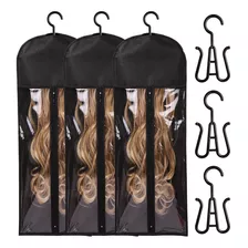 3pcs Suporte Para Extensões De Cabelo Organizador De Perucas