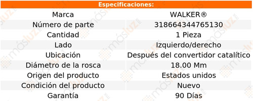 Sensor Ox O2 Izq/der Despus Cc Armada V8 5.6l 20/22 Walker Foto 6