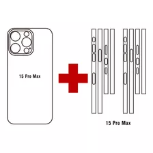 Combo Protector Hidrogel Trasero + 2 Pack Bordes Para iPhone