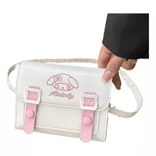 Bolso Bandolera Kawaii Hello Kitty Vinipiel Bordada Mujer